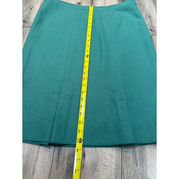 Pendleton Womens Size 14 Wool High-Waisted Green A-Line Skirt - Picture 6 of 9
